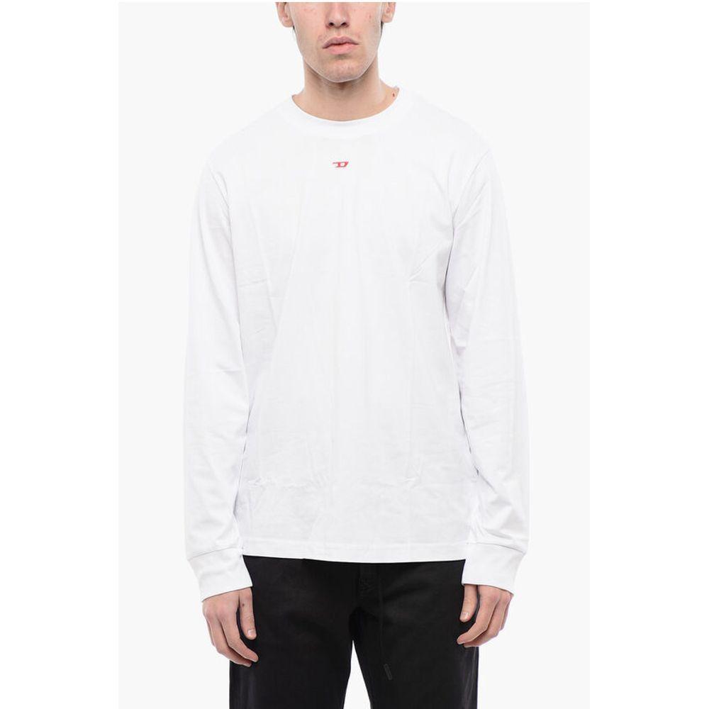 Diesel TAG Long Sleeved Solid Color T-JUST-LS-D Crew-neck Men's T-Shi