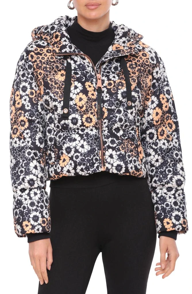 Avec Les Filles Cropped Hooded Puffer Coat 5