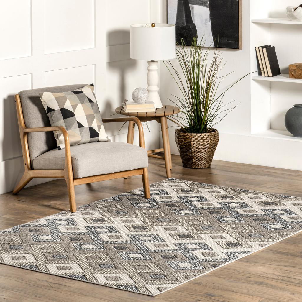 nuLOOM Kris Transitional Diamond Indoor/Outdoor Area Rug