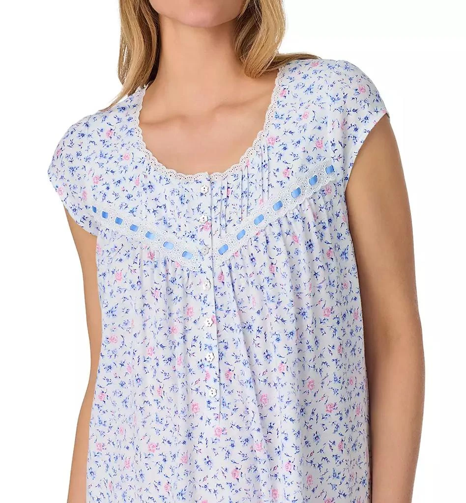 Eileen West Women's Cotton Cap-Sleeve Nightshirt 3