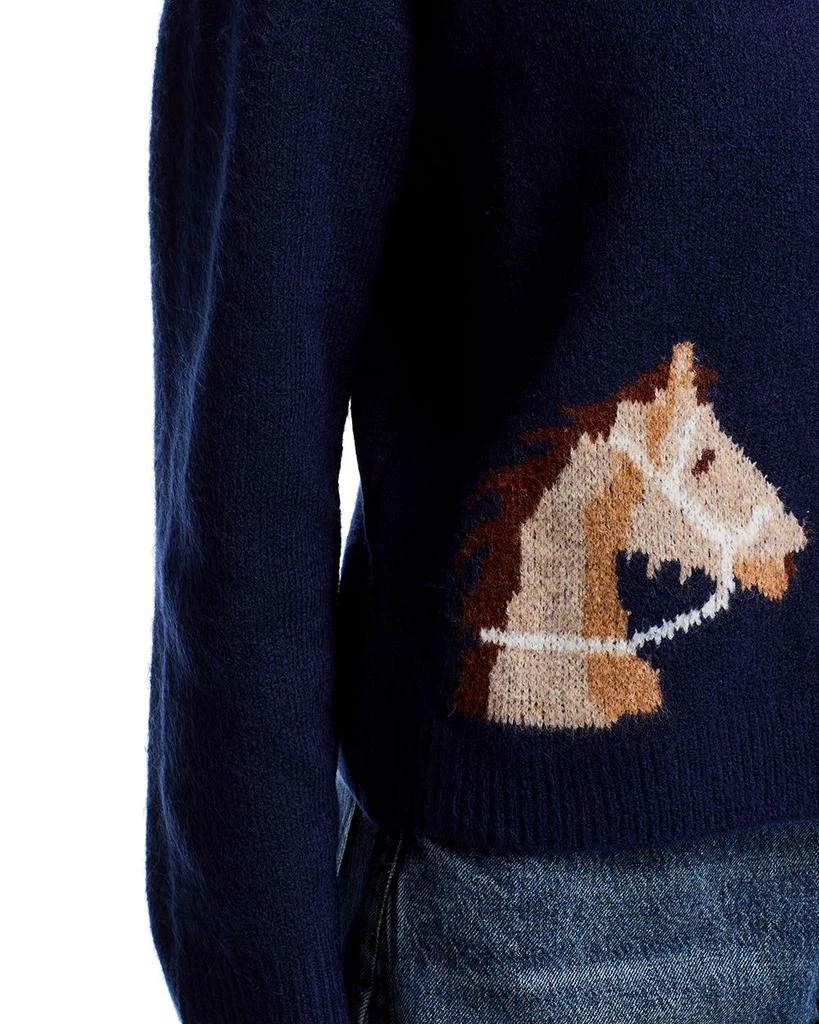 AQUA Horse Print Cardigan 4