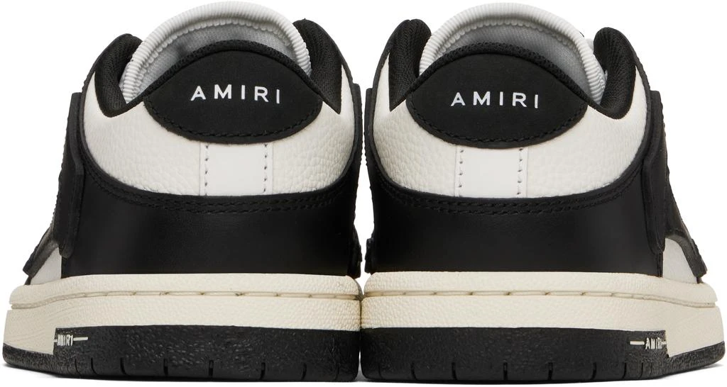 AMIRI White & Black Skel-Top Low Sneakers 2