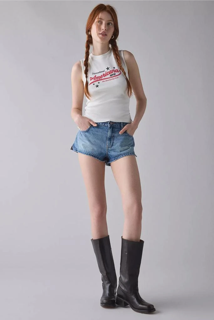 Urban Outfitters Americana Graphic Lace-Up Cropped Tank Top 3