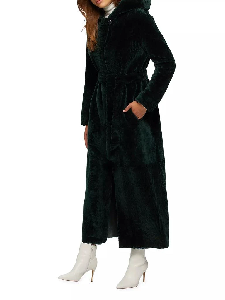 Gorski Select Shearling Lamb Coat with Hood 3