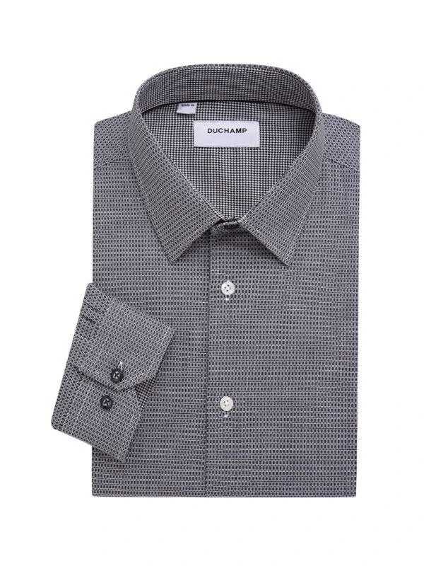 DUCHAMP LONDON Tailored Fit Check Dress Shirt 1