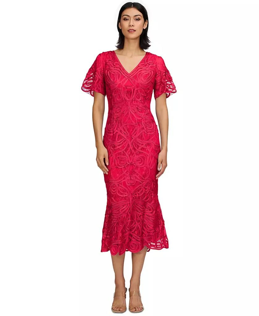 JS Collections Women's Camilla Soutache Midi Party Dress 1