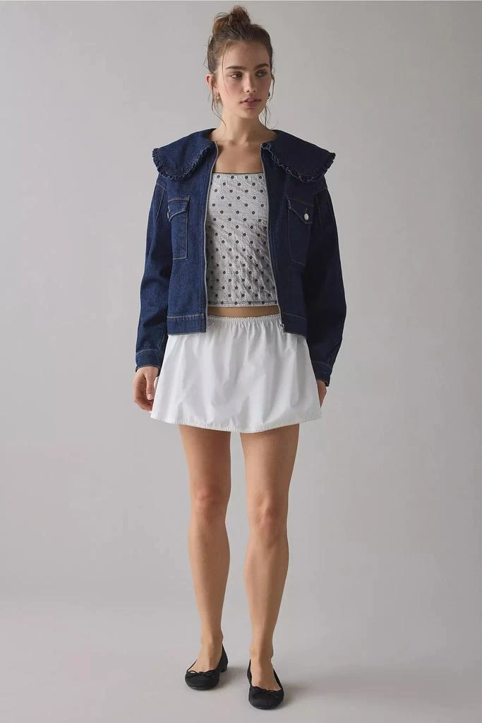 Kimchi Blue Kimchi Blue Freddie Ruffle Collar Denim Jacket 2
