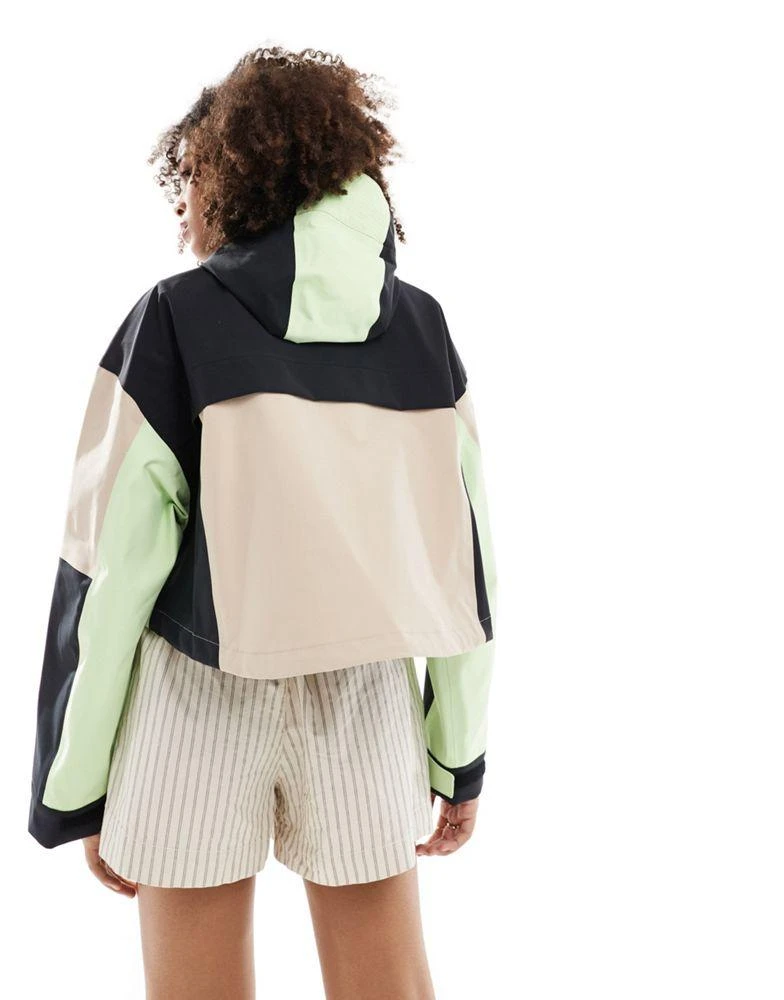 ASOS ASOS DESIGN premium waterproof cropped rain jacket in stone 2