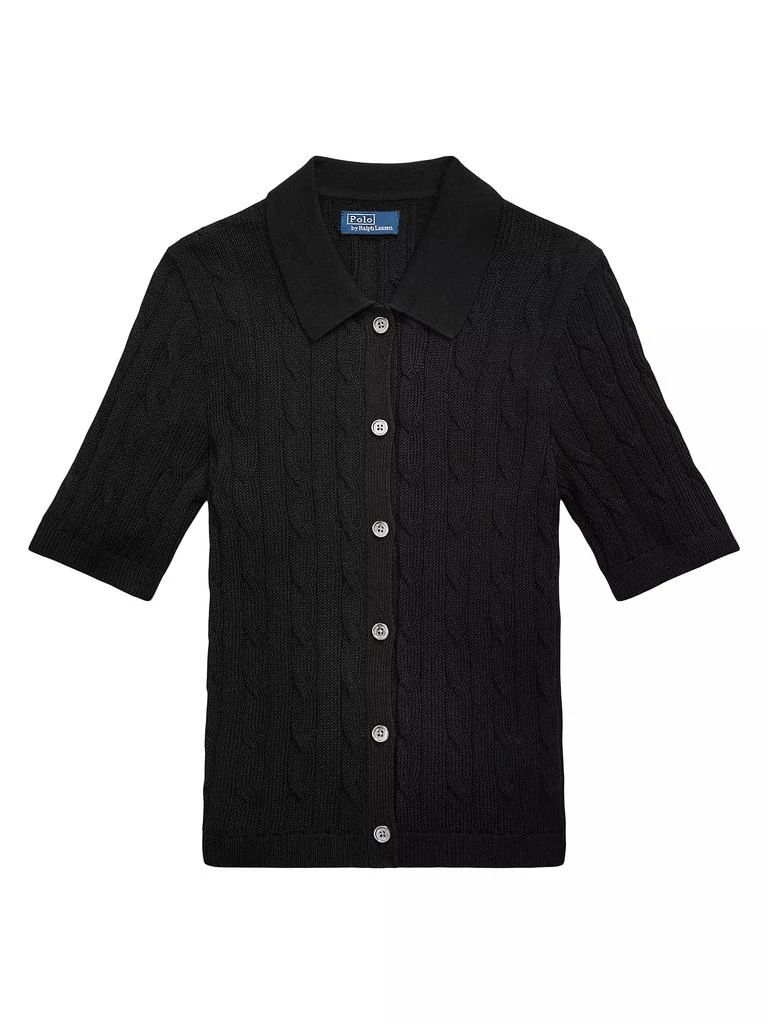 Ralph Lauren Cable-Knit Polo Cardigan 1