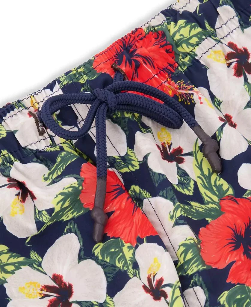 Sunset and Vines Men's Floral Woven Swim Trunks 4