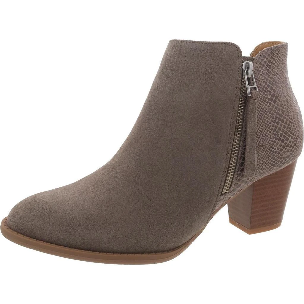 VIONIC Anne Womens Suede Snake Print Booties 1