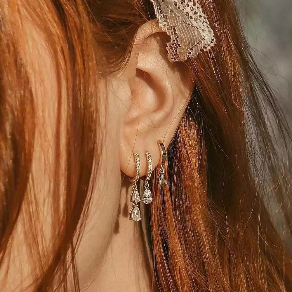 Ana Luisa Delicate Huggie Hoops - Elise 5