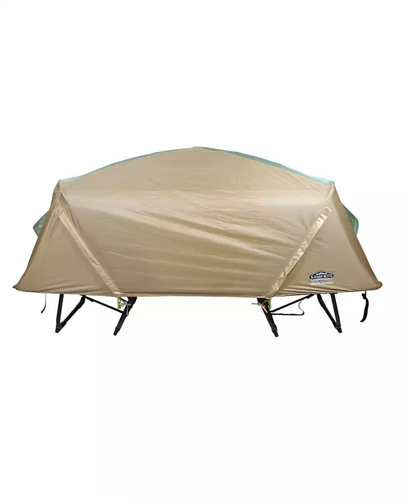 Kamp-Rite Oversize Portable Versatile Cot, Chair,
Tent, Green/Tan (2 Pack)