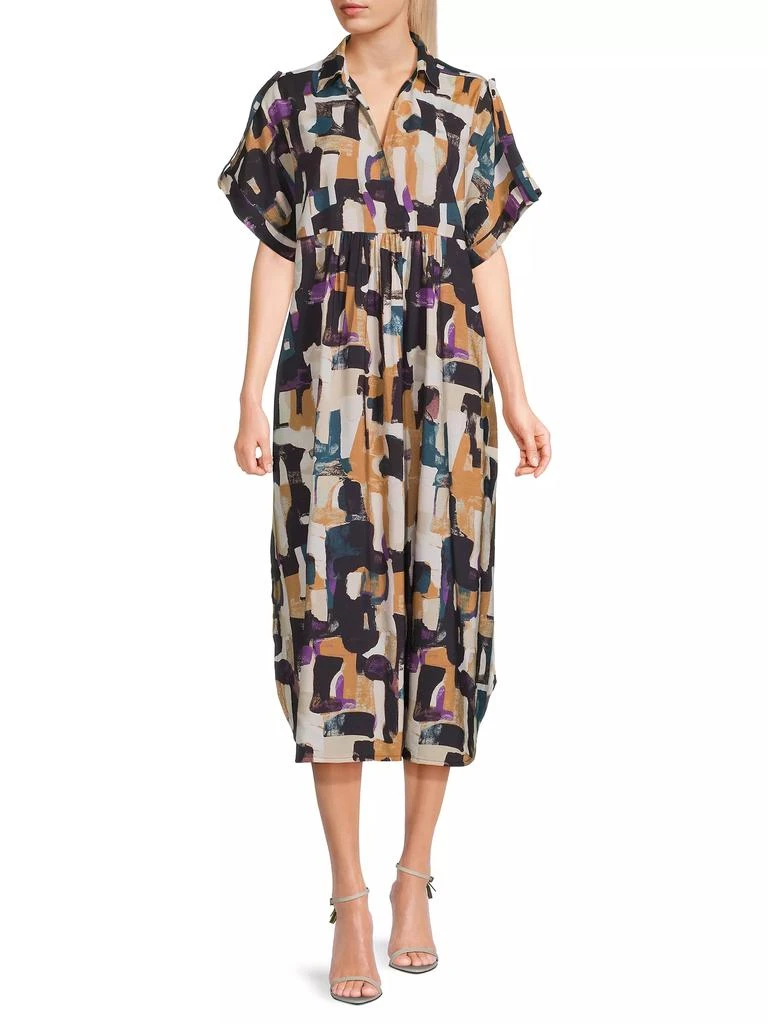 Masai Copenhagen Orsola Printed Cuff-Sleeve Midi-Dress 2