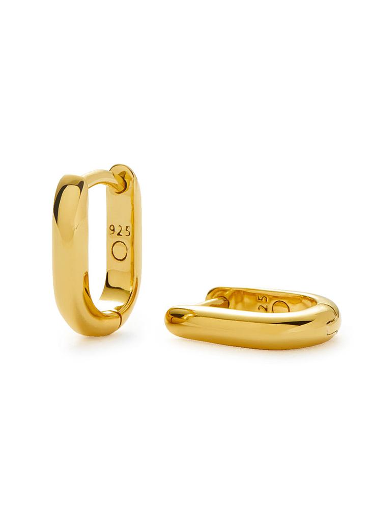 Missoma Classic Ovate 18kt gold vermeil hoop earrings