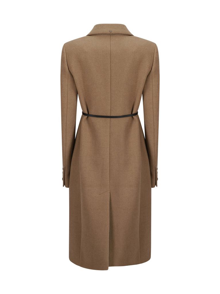 【SPORTMAX】GHIA WOOL COAT Max Mara Sportmax Ghia Double-Breasted Belted Trench Coat