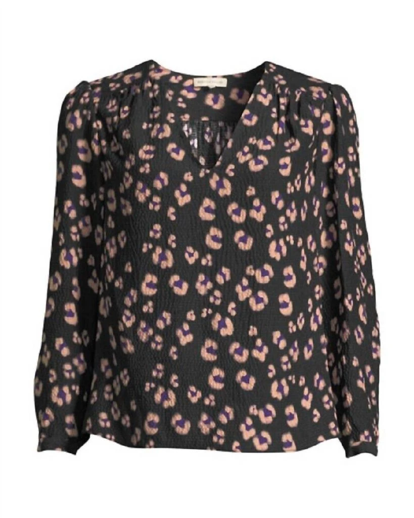 Rebecca Taylor Rebecca Taylor - V Neck Cheetah Print Silk Blouse 3