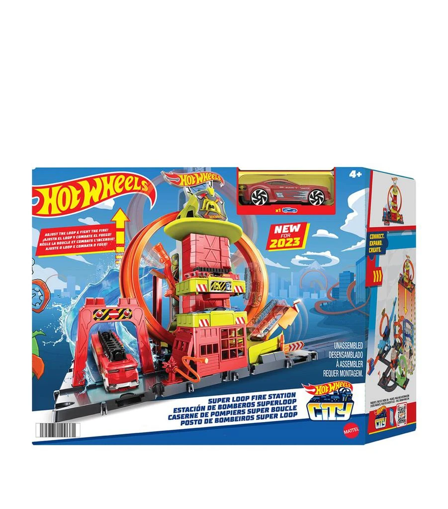 Hot Wheels City Super Loop Fire Station Playset 4
