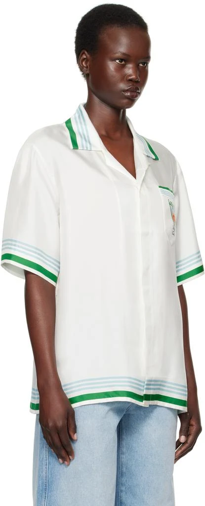 Casablanca White Printed Shirt 2