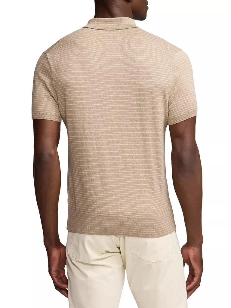 Ralph Lauren Striped Silk-Cotton Polo Shirt 5