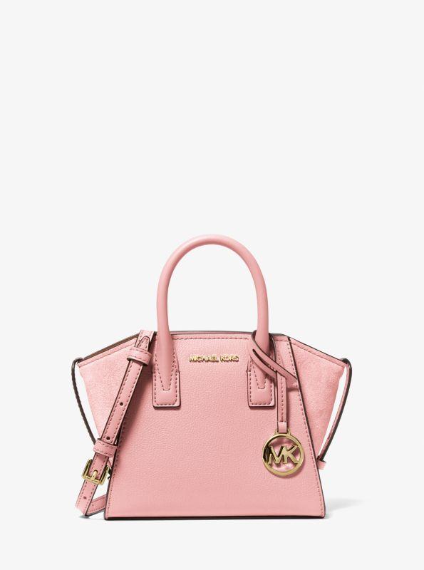 Michael Kors Avril Extra-Small Leather and Suede Satchel