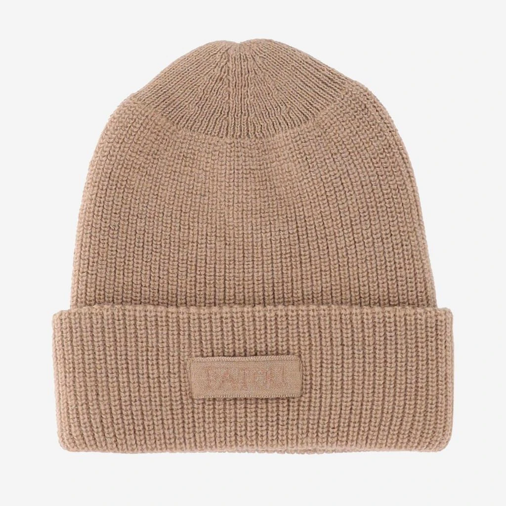 PATOU Patou Ribbed Beanie Hat from Cettire
