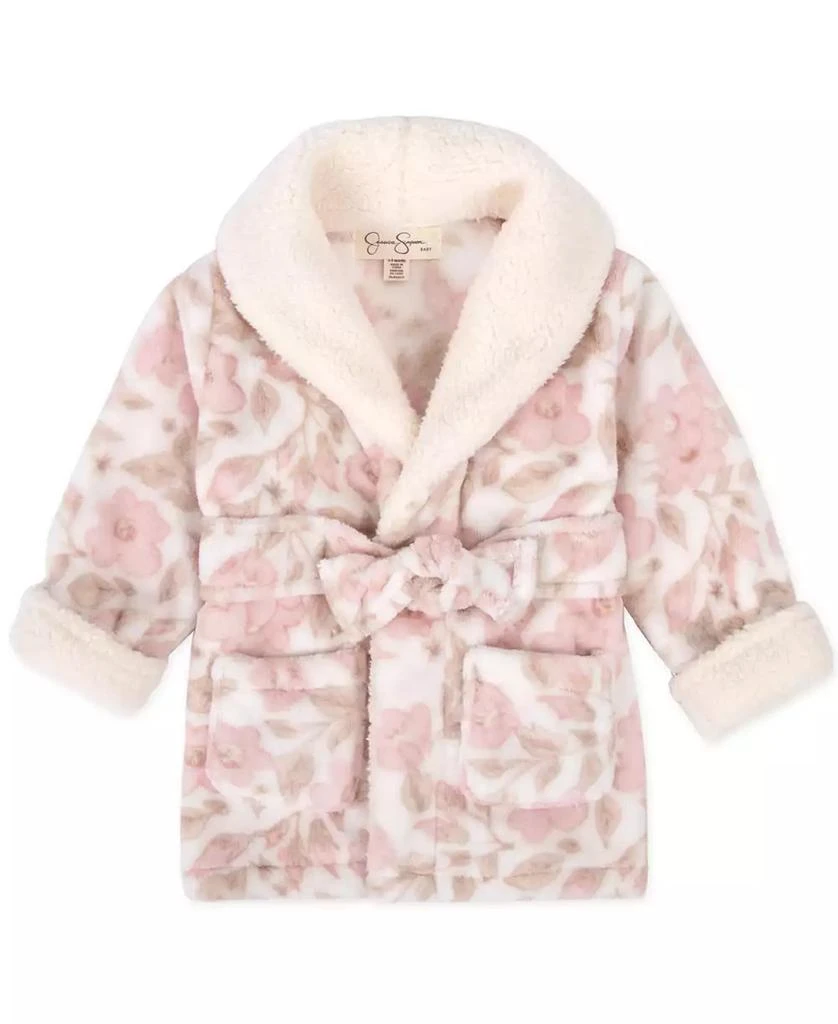 Jessica Simpson Baby Bath Robe with Sherpa Slippers, 2-Piece Set 2