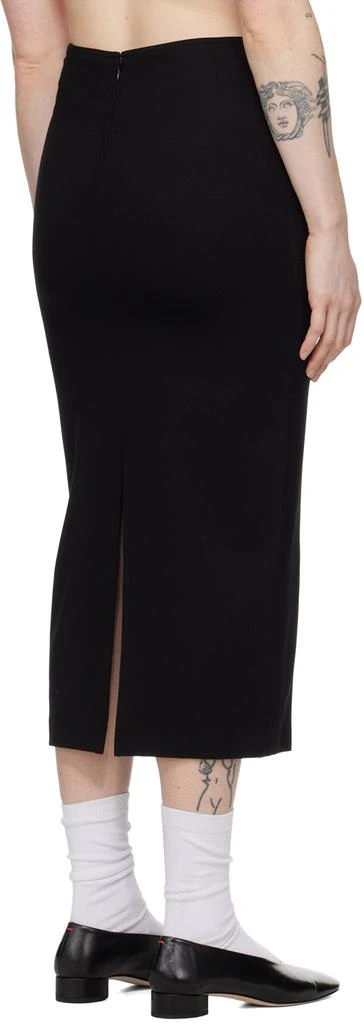 Filippa K Black Heavy Midi Skirt 3