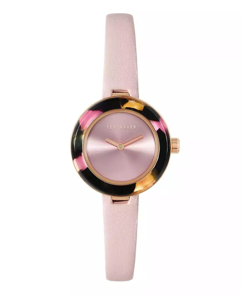 Ted Baker London Women's Lenara Acetate Pink Leather Strap Watch 28mm 1