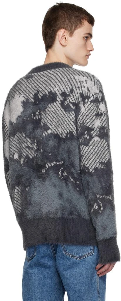 Feng Chen Wang Gray Landscape Painting Sweater 3