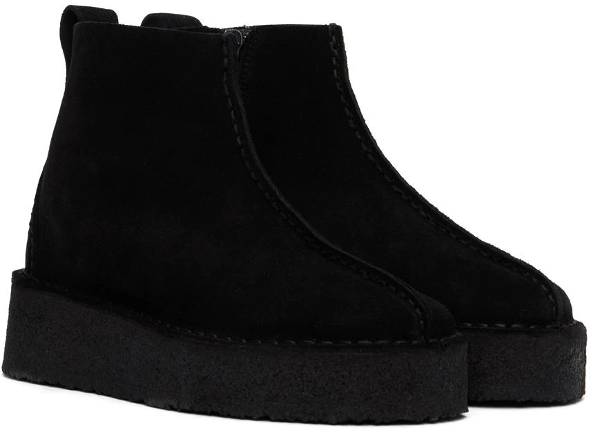 Clarks Black Trek Wedge Boots 4