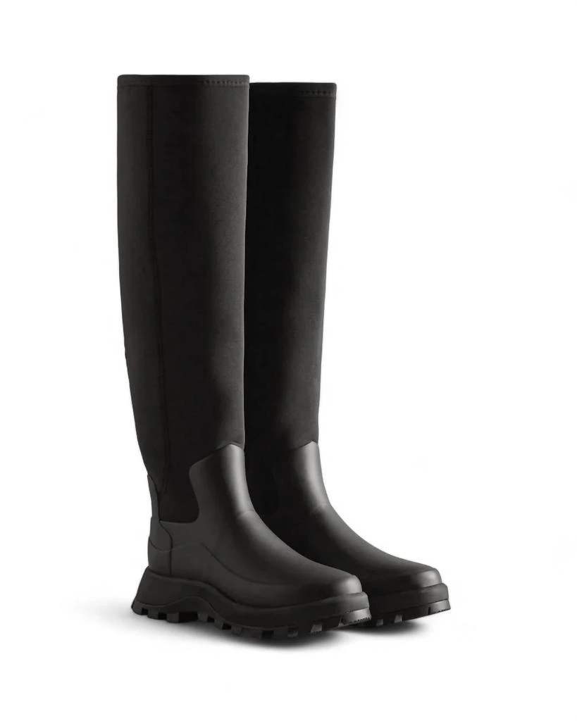 Hunter Women's City Explorer Neon Tall Boot In Black 2