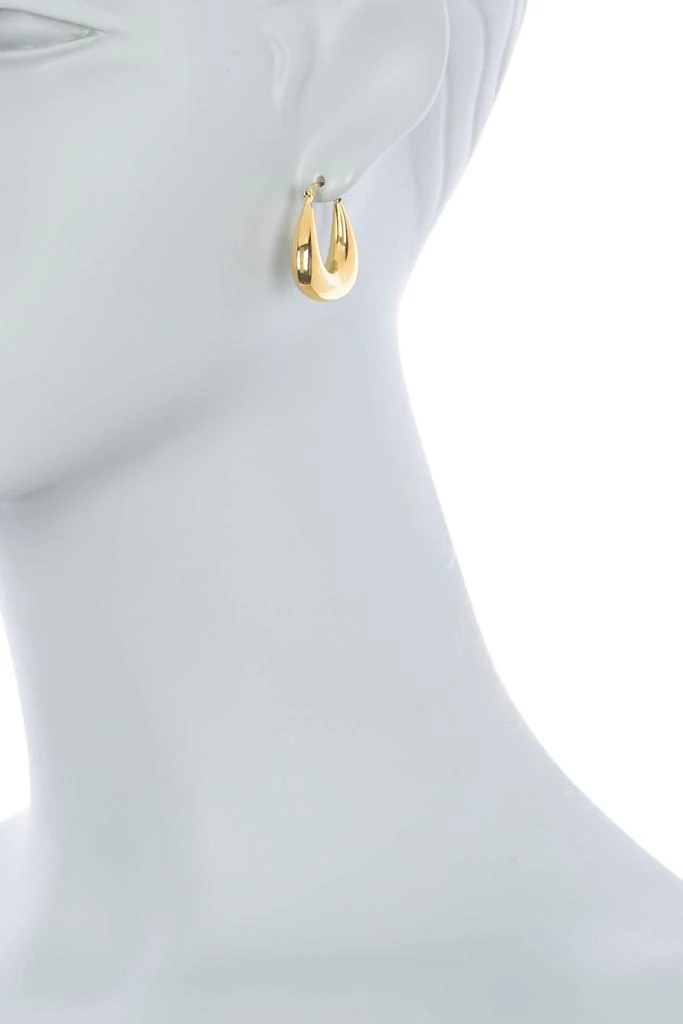 Argento Vivo Puffy Square 25mm Hoop Earrings