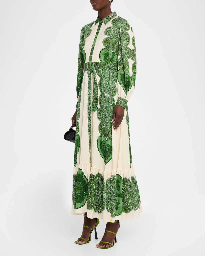 Tahari Harley Belted Floral-Print Flounce Maxi Dress - Dresses & Skirts -  Free Shipping - BeyondStyle