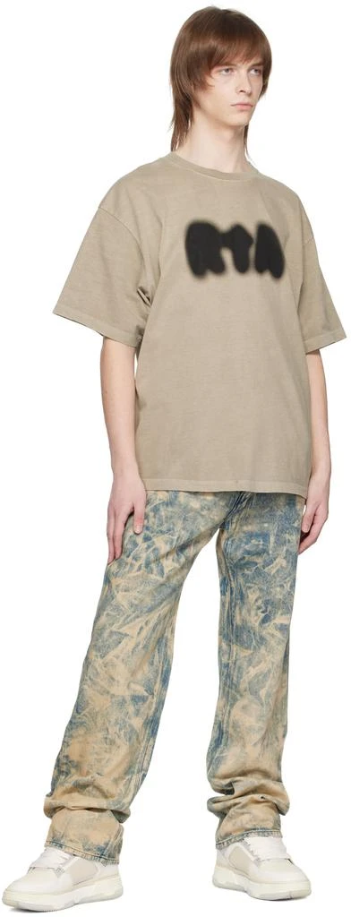 RTA Blue & Beige Jonas Jeans 4