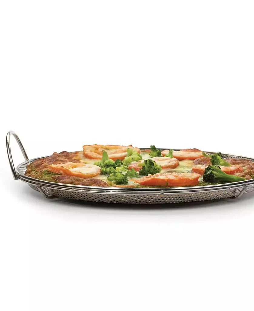 RSVP International Endurance Precision Pierced 11x13x3" BBQ Pizza Pan 3
