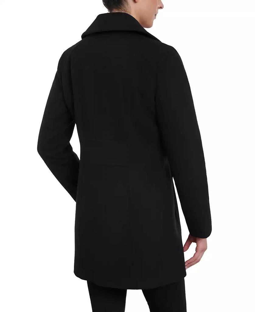 Anne Klein Petite Single-Breasted Notched-Collar Peacoat, Created for Macy's 2