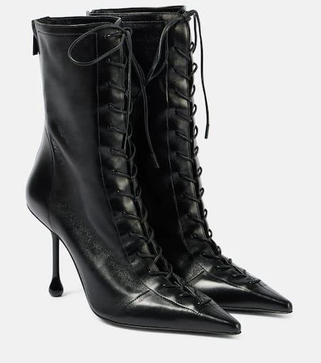 Jimmy Choo Scarlett 95 leather lace-up boots 1