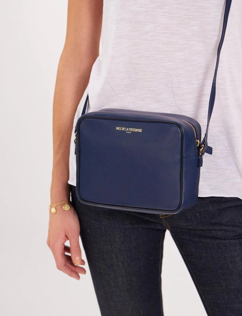 INES DE LA FRESSANGE PARIS Marcia bag navy blue and black border 3