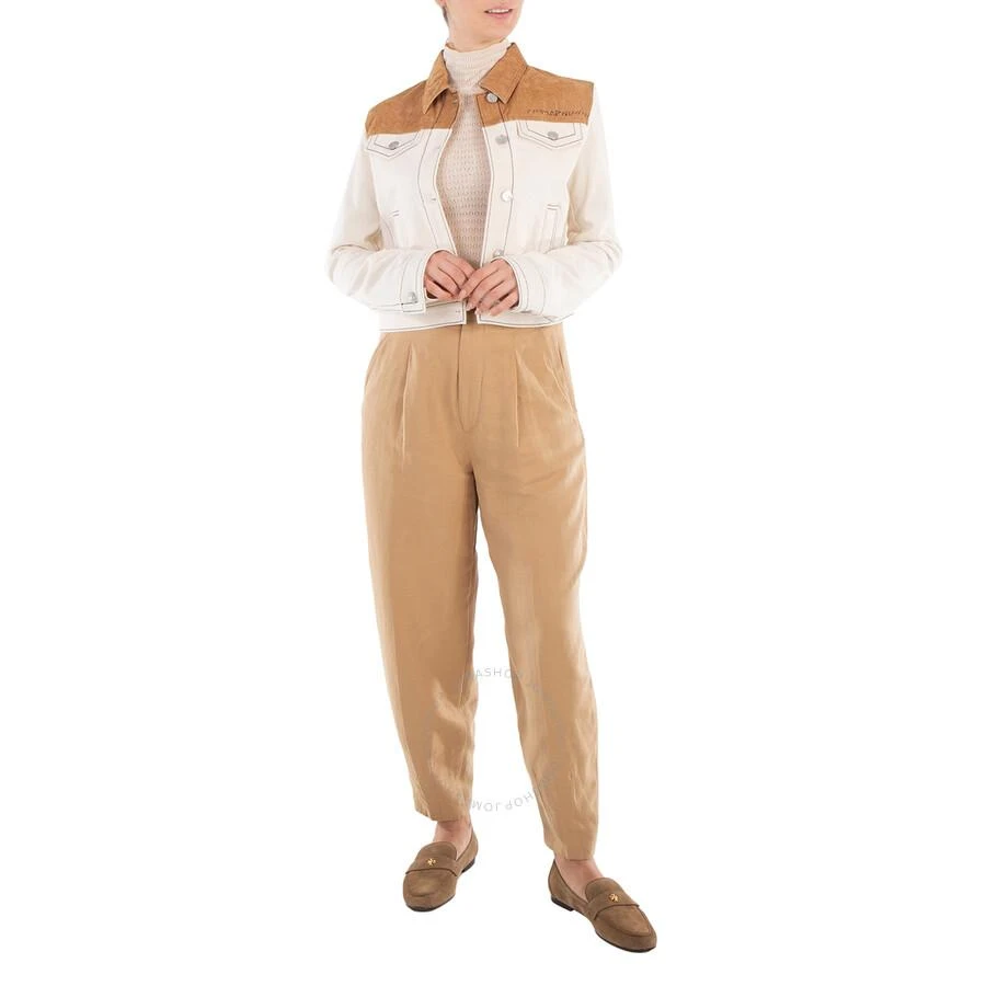 Ralph Lauren Silk Blend Tapered Pants 3
