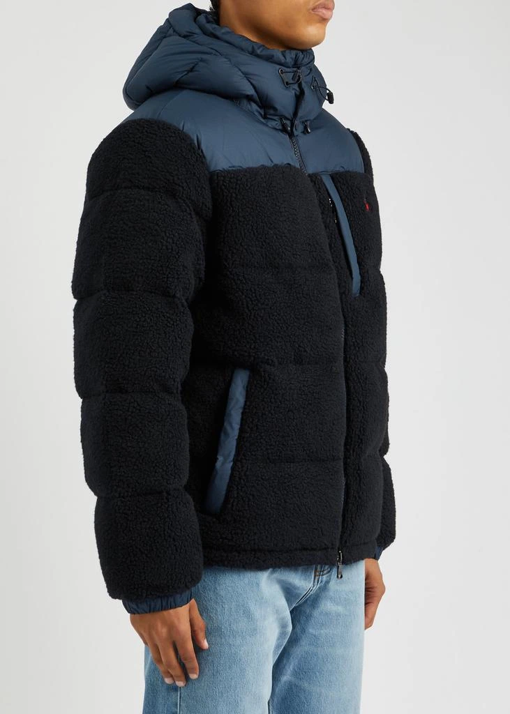 Ralph Lauren Panelled quilted faux shearling jacket 2