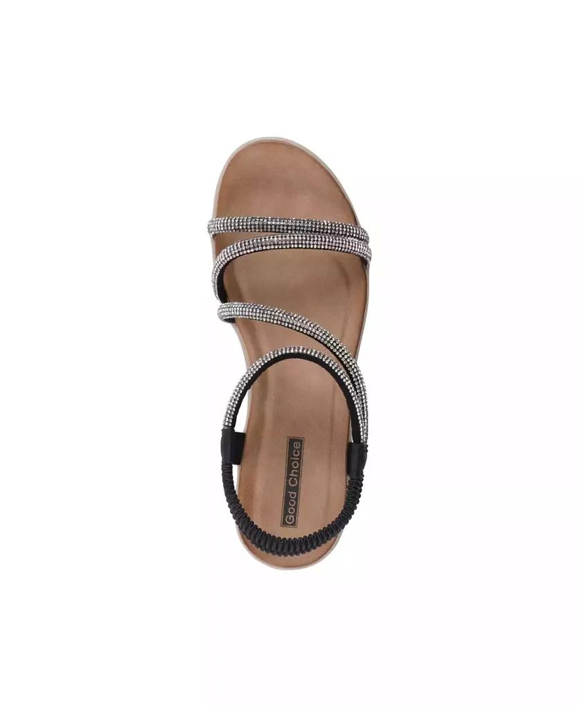 GC Shoes Women's Emory Embellished Wedge Sandals 4