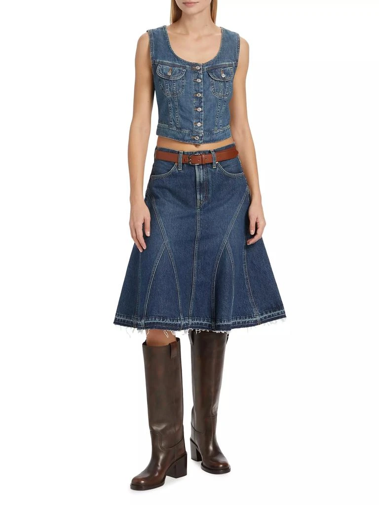 Re/Done Denim Midi-Skirt 2