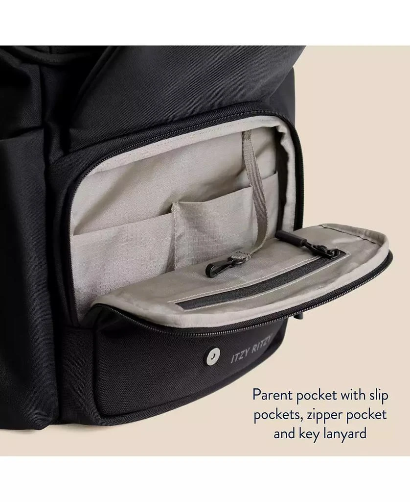 Itzy Ritzy Baby BELONG TOP OPEN BACKPACK WOVEN CHOCOLATE 10