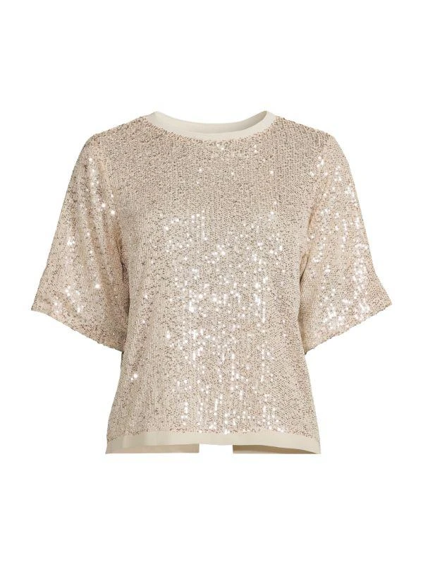 Lea & Viola Boxy Sequin Top 3