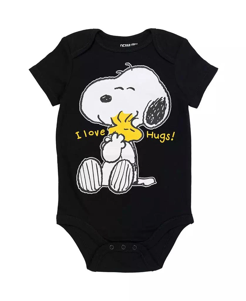 Peanuts Snoopy Charlie Brown Boys 5 Pack Bodysuits Multi Infant 2