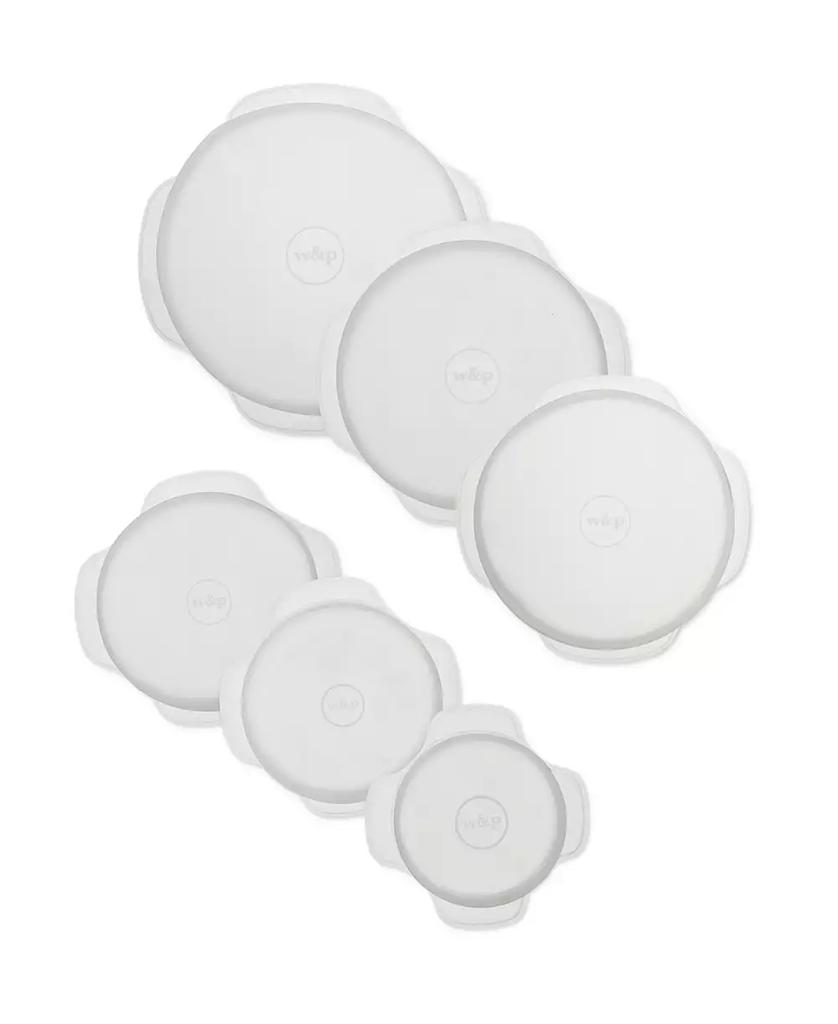 W&P w&p Set of 6 Can Be Used Again Silicone Stretch Lid