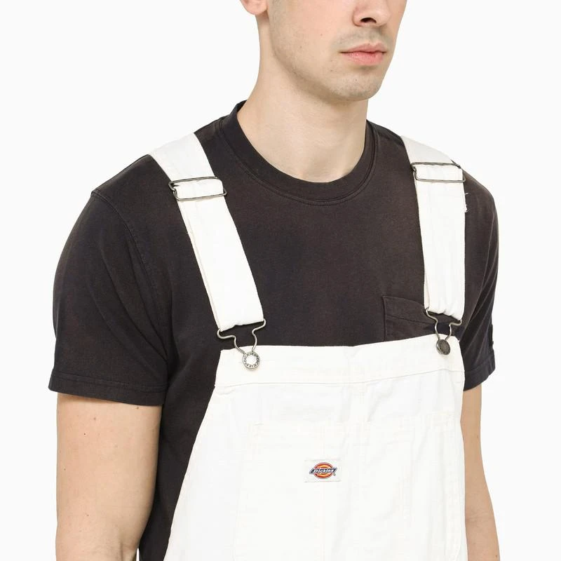 DICKIES WHITE BIB OVERALL JUMPSUIT 4