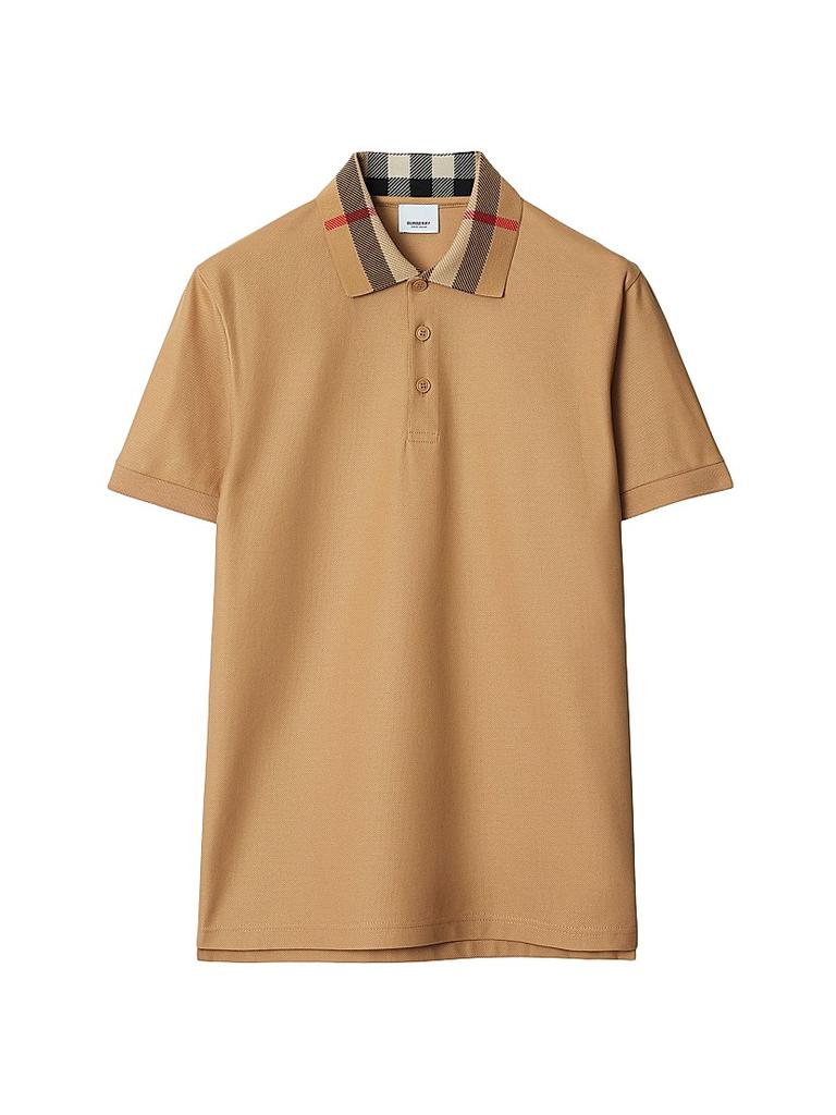ポロシャツ Burberry Stan Polo Shirt With Check Print Burberry Stan Polo Shirt With Check Print in Blue for Men | Lyst
