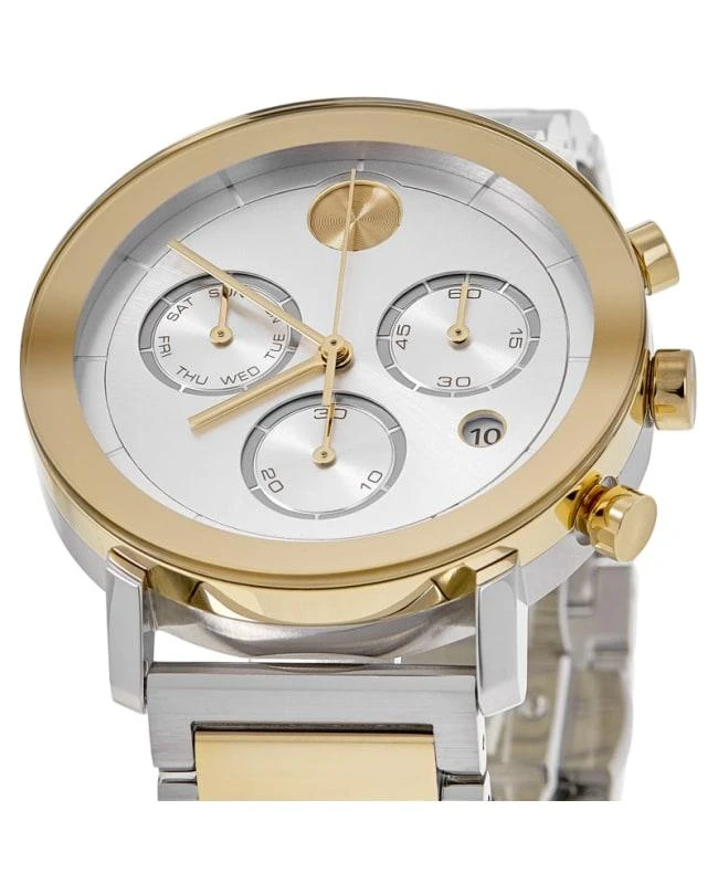 Movado Movado Bold Evolution Quartz Chronograph Silver Dial Ion-Plated Steel Men's Watch 3600888 2